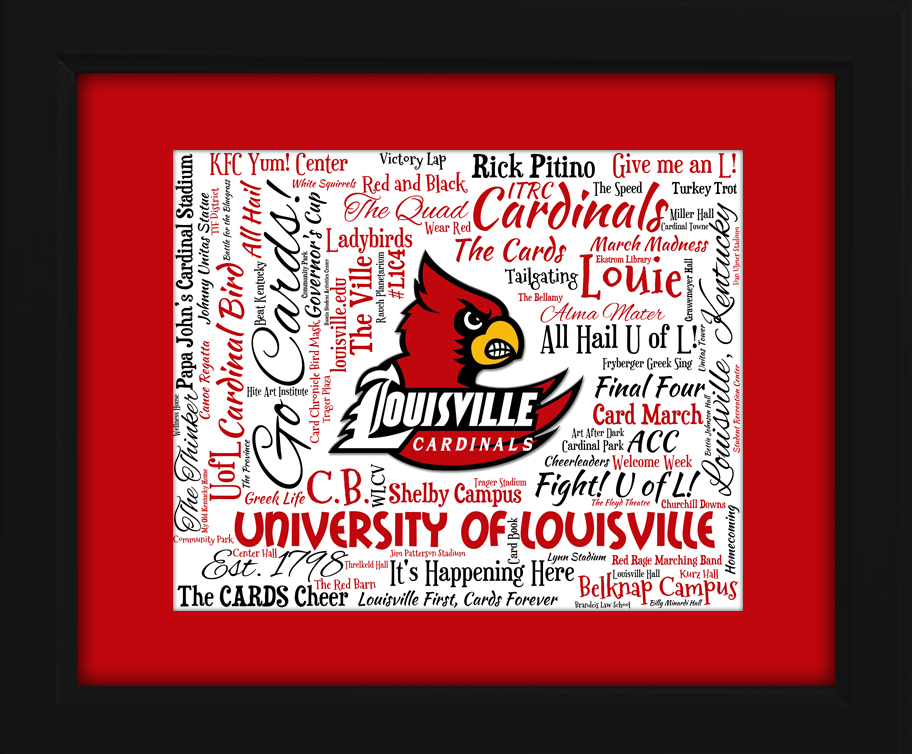 Louisville Cardinals Gift ideas for graduation birthdays college